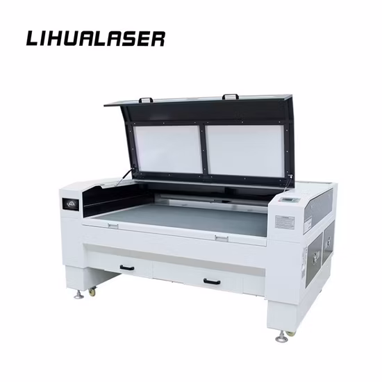 Lihua 1390 1610 Lazer Cutter 100w 150w 180w 260w 300w Schiuma plastica Tessile Carta Mdf Pelle Tessuto di legno acrilico CNC Macchina per incisione taglio laser CO2